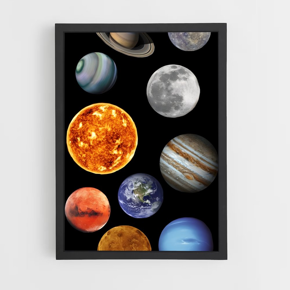 Poster Univers du système solaire (vue 2)